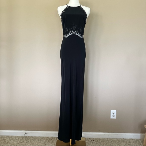 Y2K 90’s Long Black Formal Dress Cache Women 4 Vtg NWT Classic Cocktail Prom LBD - Picture 15 of 16